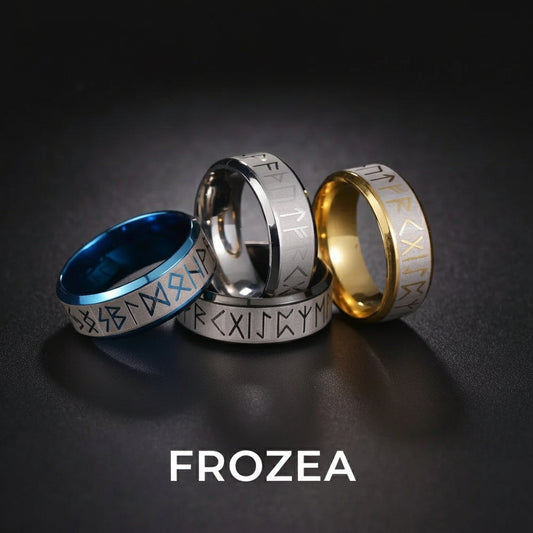 Ring, Odin, Nordisch, Runen, Wikinger, Schutz, Energie, Spiritualität, Edelstahl, Männer Schmuck, Anhänger, Talisman