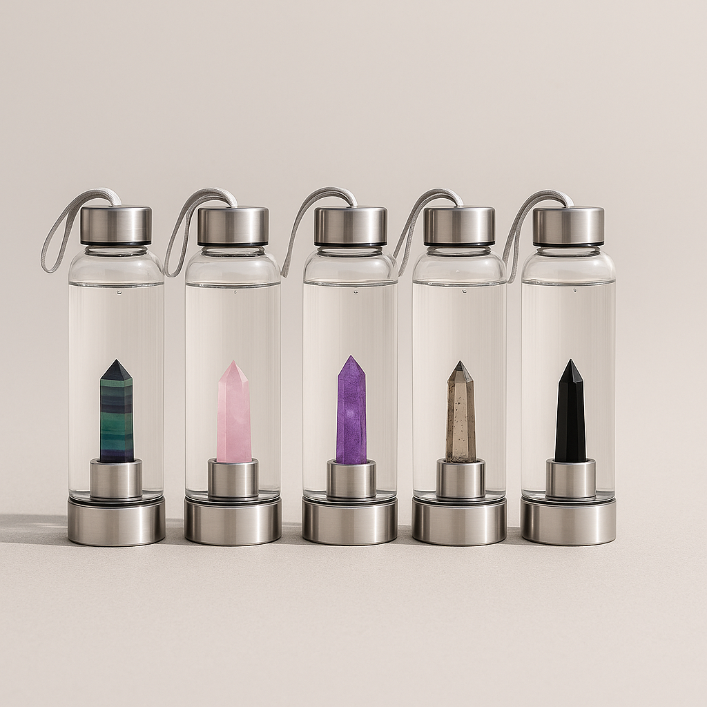 Luxus Kristall Wasserflasche 700ml ✨
Für Energie, Harmonie & Hydration