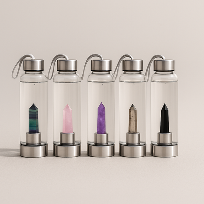 Luxus Kristall Wasserflasche 700ml ✨
Für Energie, Harmonie & Hydration