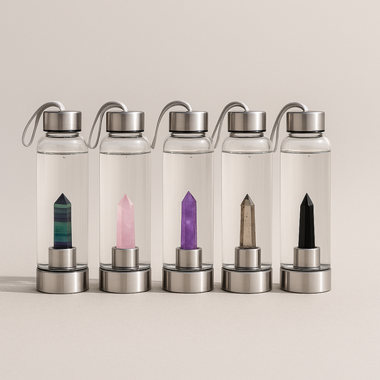 Luxus Kristall Wasserflasche 700ml ✨
Für Energie, Harmonie & Hydration